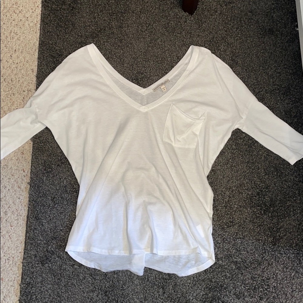 Half sleeve white shirt